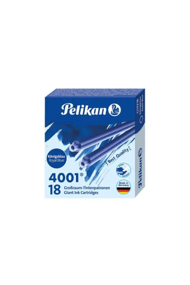 Pelikan Naboje atramentowe d�ugie niebieskie 18 szt.