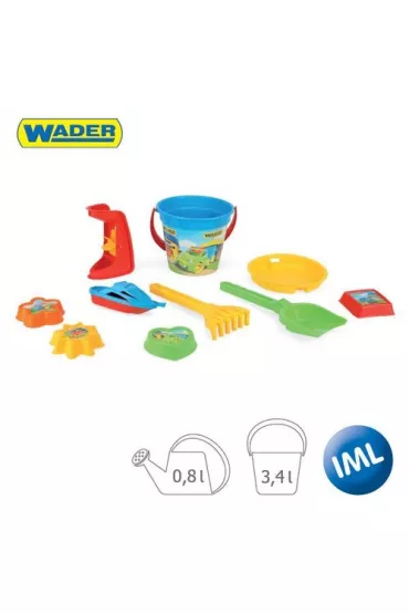 Komplet do piasku 10 element�w 2 wzory Wader