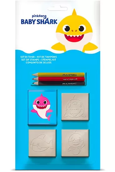Multiprint. Baby Shark. Piecz�tki blister 3 sztuki
