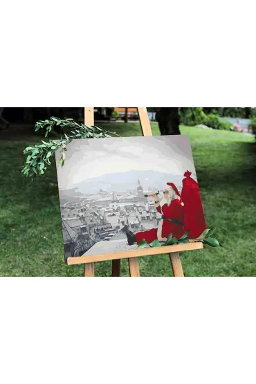 Twoje Hobby Malowanie po numerach - �wi�ty Miko�aj nie �pi� 40x50cm
