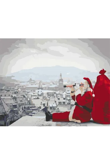 Twoje Hobby Malowanie po numerach - �wi�ty Miko�aj nie �pi� 40x50cm