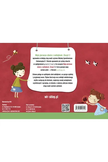 Moje pierwsze zdania z naklejkami wielokrotnego u�ytku zeszyt 2 - Agnieszka Fabisiak-Majcher, El�bieta �awczys