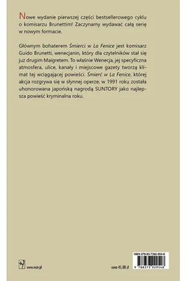 �mier� w La Fenice (barwione brzegi) - Donna Leon