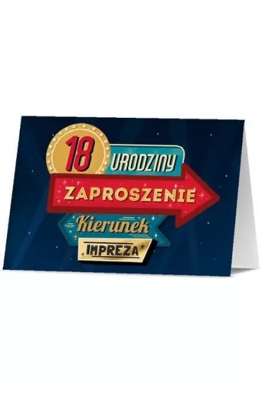 Pan Dragon Zaproszenie Urodziny 18 10 szt.