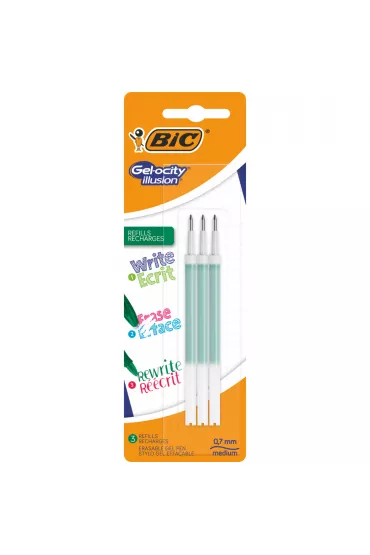 Bic Wk�ad �elowy Gel-ocity Illusion zielony 3 szt.