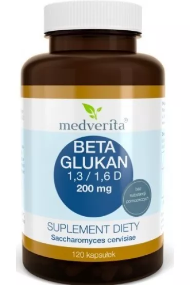 Medverita Beta Glukan 200 mg - suplement diety 120 kaps.