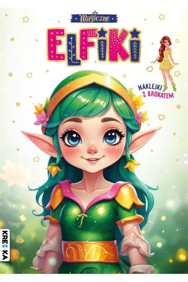 Magiczne elfiki. Kolorowanka z brokatem