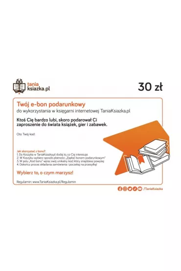 TanioKsikowy e-Bon Podarunkowy o wartoci 30 z