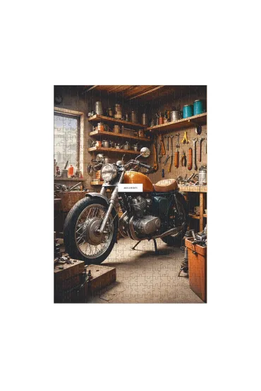 Puzzle 500 el. Medium-L Transport. Motocykl w gara�u Dodo