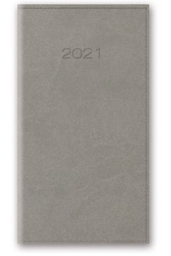 Kalendarz 2021 11T A6 kieszonkowy szary vivella