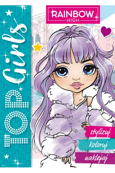 Rainbow High. Top Girls. Stylizuj, koloruj, naklejaj 1
