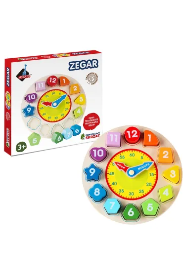 Pomys�owy Skrzat - Zegar Drewniany Askato
