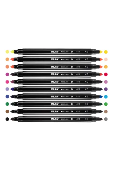 Milan Flamastry dwustronne Bicolor 20 kolor�w