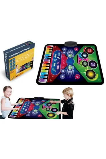 Madej Mata muzyczna 2w1 Pianino + instrumenty