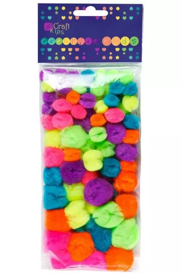 Dalprint Pompony akrylowe neon 78 szt.