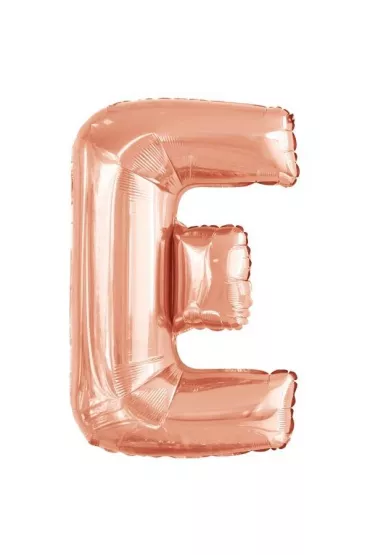 Amscan Balon foliowy litera E r�owe z�oto 56,5x86cm