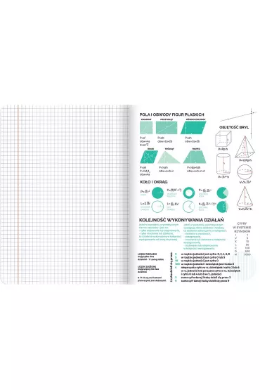 Top-2000 Zeszyt A5 Matma Matematyka ze �ci�gami kratka, 70g 60 kartek