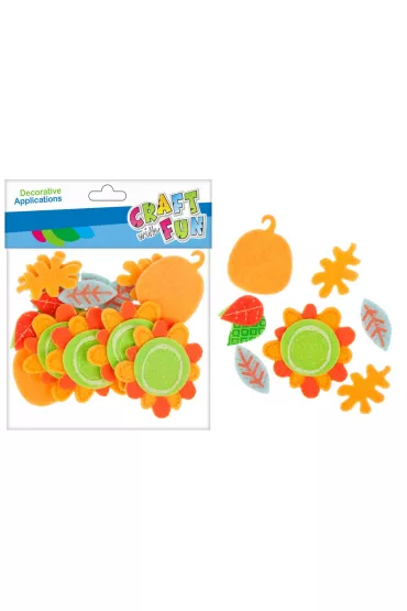 Craft with Fun Ozdoba dekoracyjna filcowa samoprzylepna Dynie