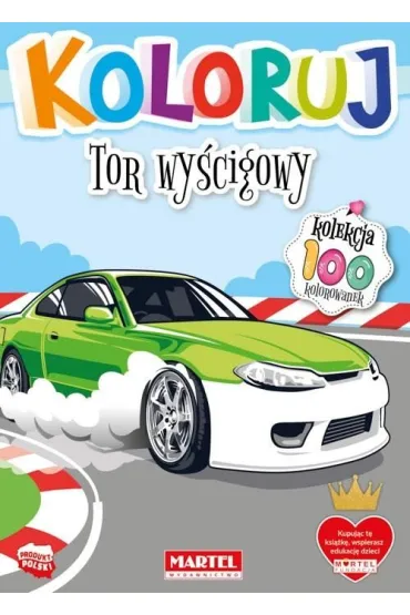 Tor wy�cigowy. Koloruj