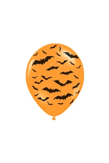 PartyDeco Balony Nietoperze Pastel M. Orange 30cm