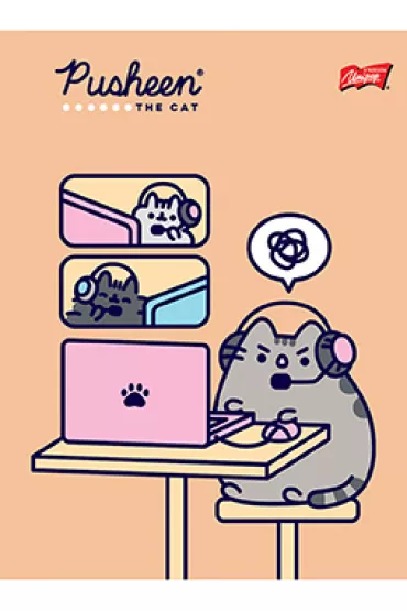 St. Majewski Zeszyt A5 Pusheen kratka 32 kartki 1 szt.