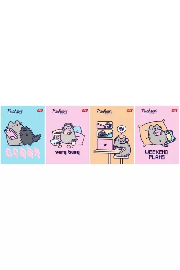 St. Majewski Zeszyt A5 Pusheen kratka 32 kartki 1 szt.