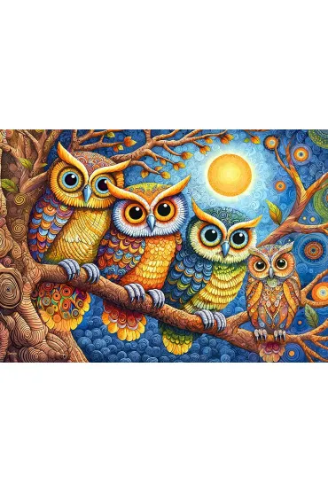 Puzzle 500 CherryPazzi Moonlight Owls 20449