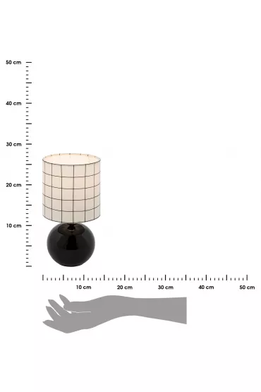 Atmosphera Lampka stoowa Timeo W kratk 25 cm