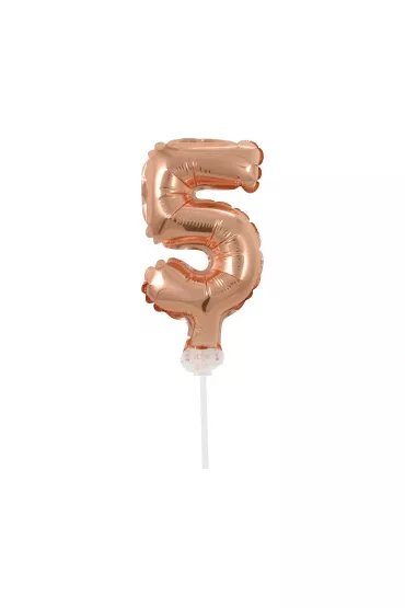 Godan Balon foliowy na patyczku BC-5RZ5 Cyfra 5