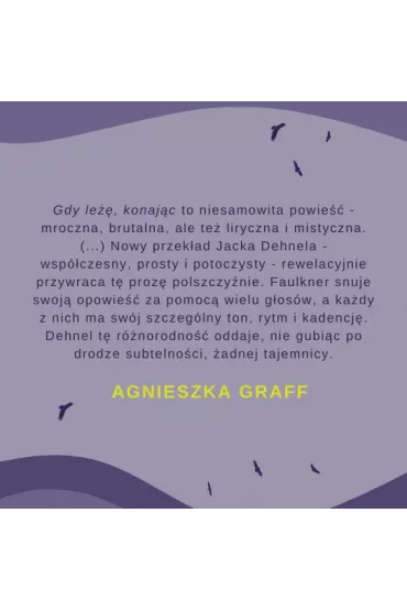 Gdy le��, konaj�c - William Faulkner