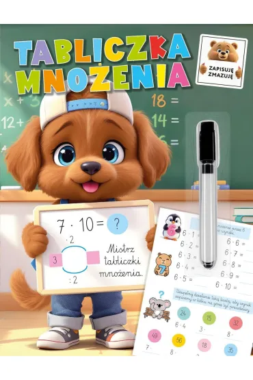 Zapisuj�, zmazuj�. Tabliczka mno�enia