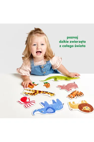 Puzzle progresywne Dzikie zwierz�tka Bright Junior Media