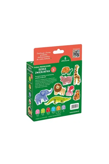 Puzzle progresywne Dzikie zwierz�tka Bright Junior Media