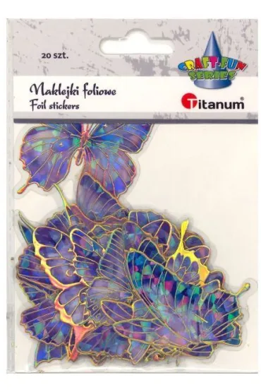 Titanum Naklejki foliowe motyle 10 wzor�w 20 szt.