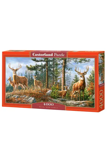 Puzzle 4000 el. Royal Deer Family Castorland