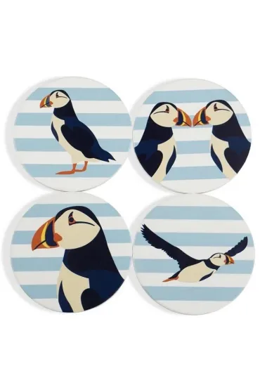 Half Moon Bay Podk�adki pod kubek ceramiczne Maskonury 4 szt