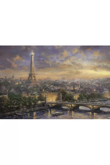 Puzzle 1000 el. Pary� - miasto mi�o�ci Schmidt - Thomas  Kinkade
