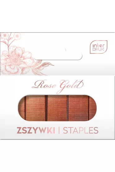 Interdruk Zszywki 24/6 Rose Gold 1000 szt.