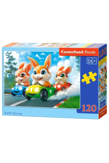 Puzzle 60 Rabbit Racing CASTOR Castorland