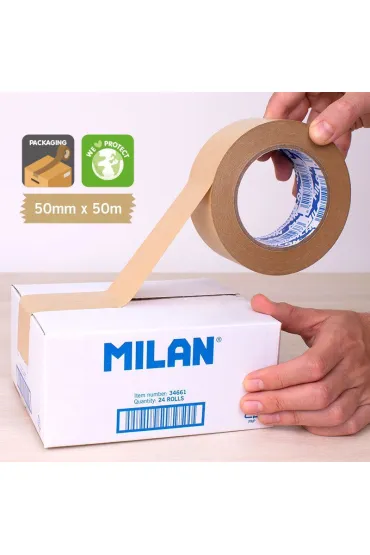 Milan Ta�ma pakowa papierowa Kraft 50mm x 50m