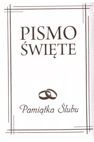 Pismo �wi�te w etui bia�e Pami�tka �lubu