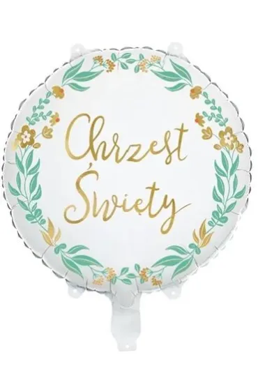PartyDeco Balon foliowy Chrzest �wi�ty 45cm