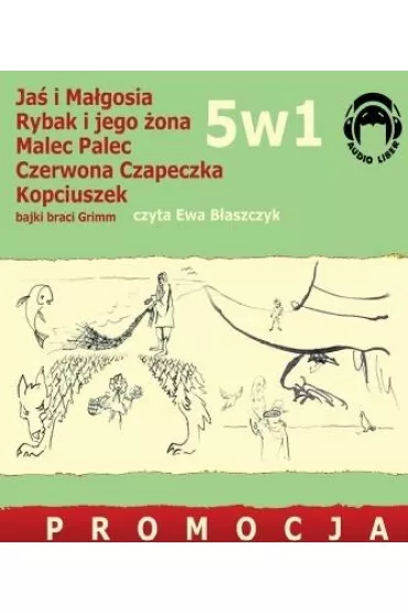 5w1 Bajki Braci GRIMM Audiobook CD - Ewa B�aszczyk