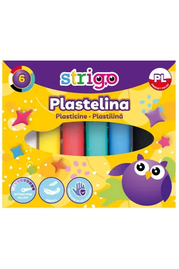 Strigo Plastelina 6-kol. 6 szt.
