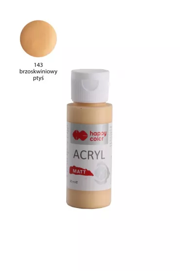 Happy Color Farba akrylowa MATT brzoskwiniowy pty�