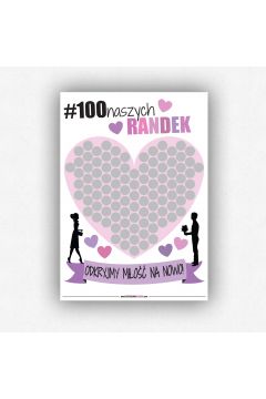 Plakat ze zdrapk dla par #100naszychRandek
