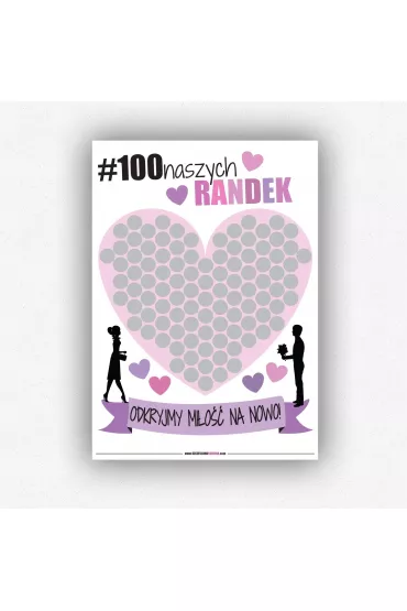 Plakat ze zdrapk� dla par #100naszychRandek