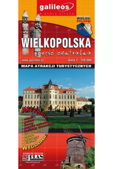 Mapa atrakcji turystycznych Wielkopolska. Cz�� centralna 1:120 000