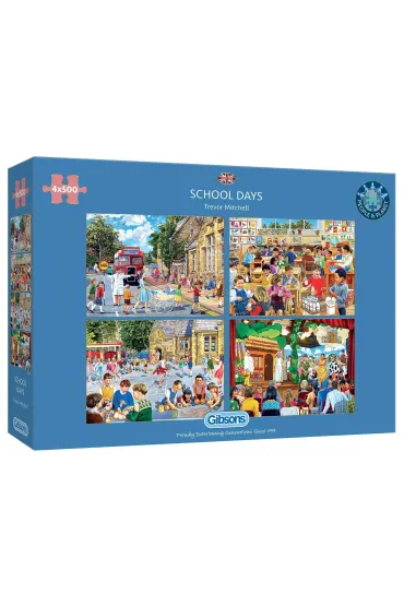 Puzzle 4x500  Szkolne dni 111819 Gibsons