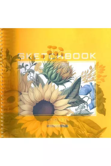 Fresh Szkicownik 200x200/40K g�adki S�oneczniki